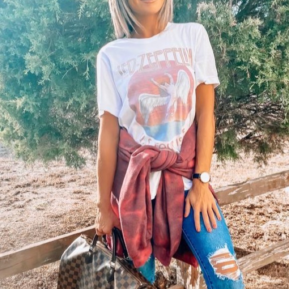 Led Zeppelin U.S. Tour 1975 Graphic Band Tee - Picture 10 of 10